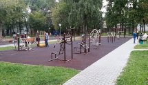 Площадка для воркаута в городе Москва №4178 Средняя Современная фото